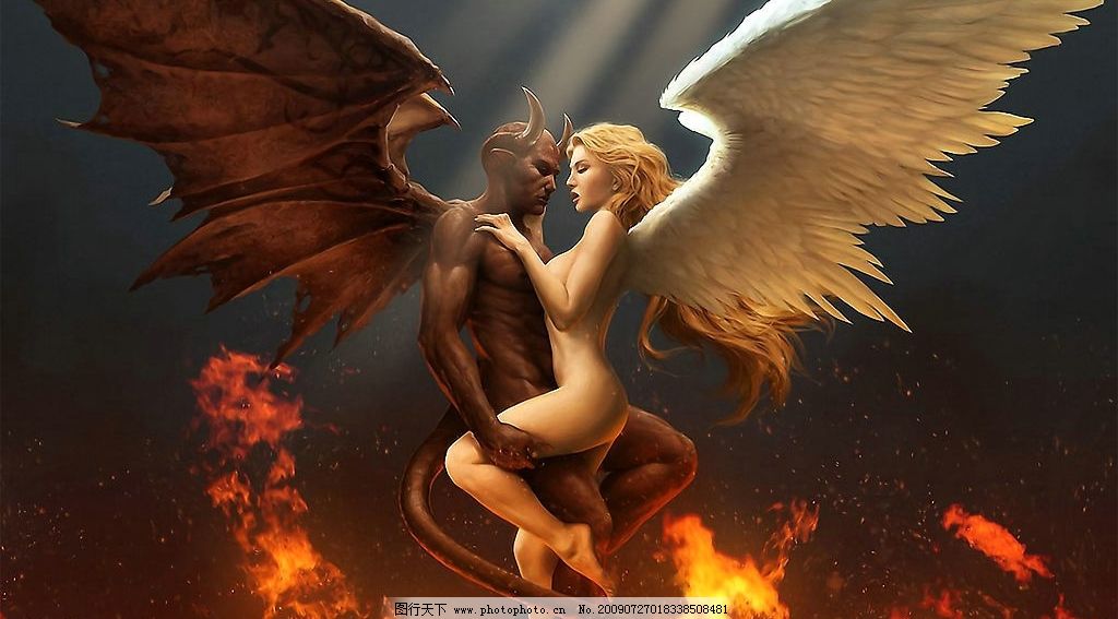 魔鬼与天使图片