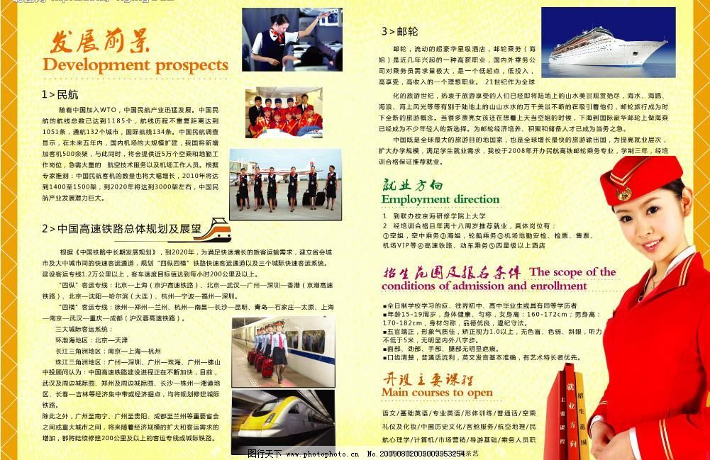 民航招生简章图片_学校展板_展板_图行天下图