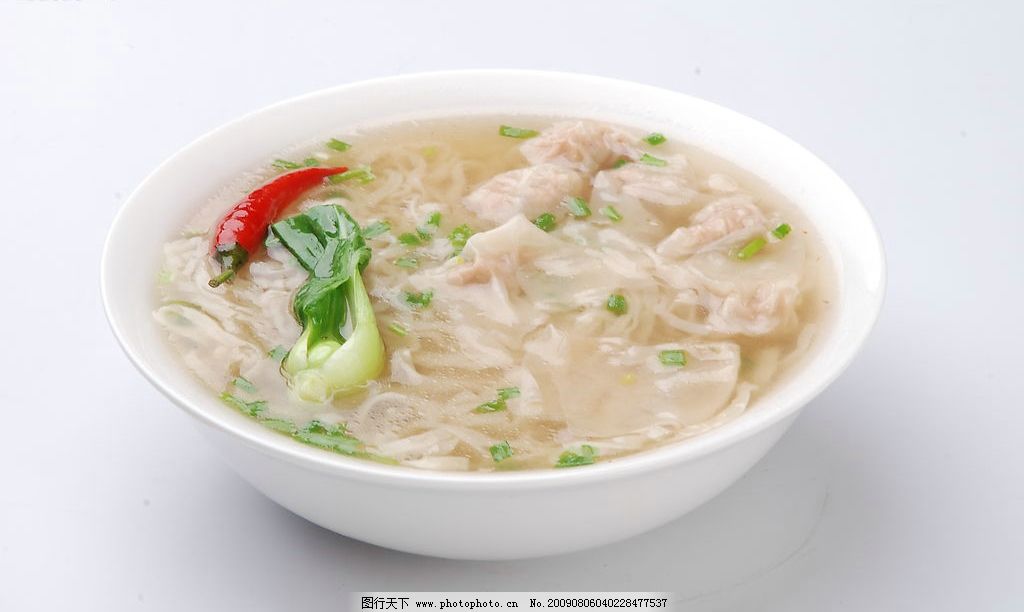 沙县小吃扁肉汤面图片