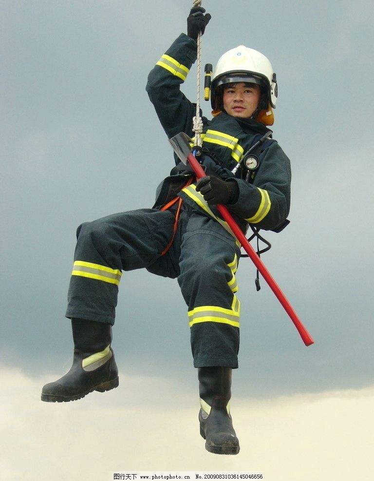 消防员素描图片大全图片展示